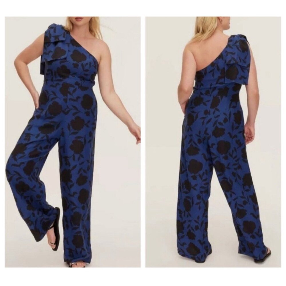 Kate Spade New York x Target Women's Floral Jumpsuit Navy/Black, Women's 00